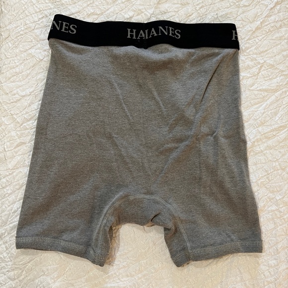 🩲 SMALL HANES GREY BOXER BRIEFS - Picture 3 of 3